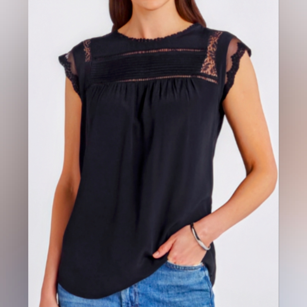 Black Lace Blouse